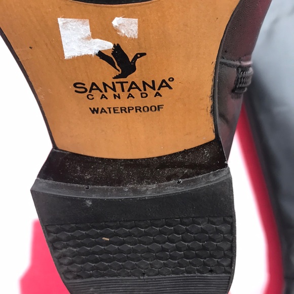 Santana Canada black leather boots in excellent - Picture 6 of 8